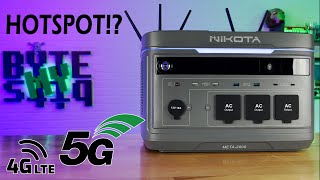 4G/5G Hotspot strapped to a 2,016Wh Power Station! Nikota Meta-2000