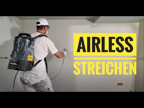 Schnell + einfach streichen mit Wagner Rucksackairlessgerät Spraypack 18V + Dinova SOL Rapid