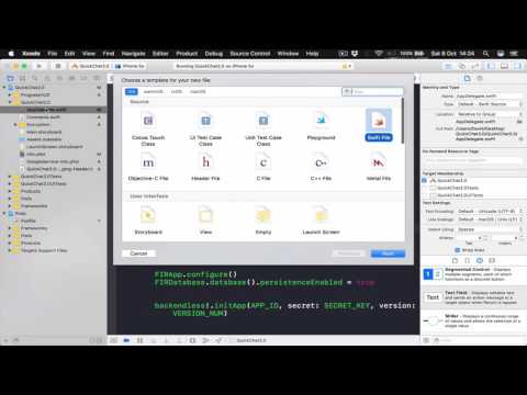 QuickChat 2.0 (whats app like chat app tutorials with call function on swift 3) setup part 6