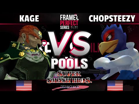 FPS3 Online - Kage (Ganondorf) vs Chopsteezy (Falco) - Melee Pools