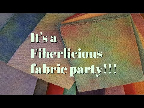 Flosstube #97 Fiberlicious fabric show & tell!!!