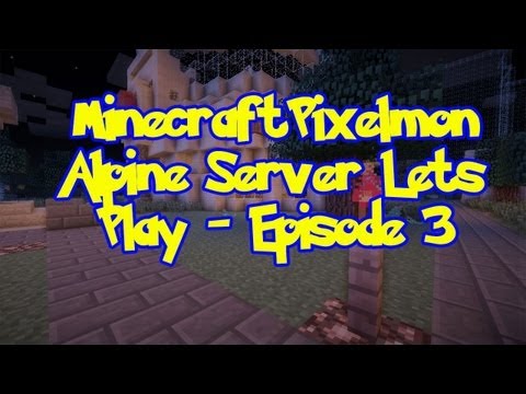 Pixelmon (Pokemon Mod) Server Lets Play - Episode 3 - Wild Strauberry Jam!