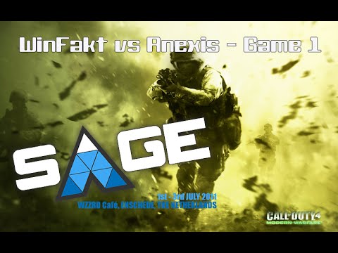 SAGE COD4 - WinFakt! vs Anexis - Grand Final [Game1] Kaos TV