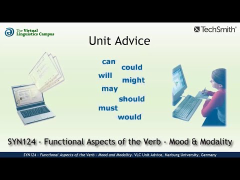 SYN124 - Unit Advice (The Verb - Mood and Modality)