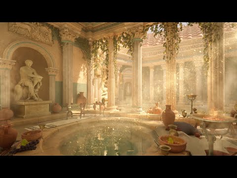 The Beautiful Ancient Roman Baths for Thinkers l Immersive Experience (4K)