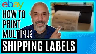 How to Print Multiple Shipping Labels At One Time Using Ebays Buy Labels in Bulk Feature