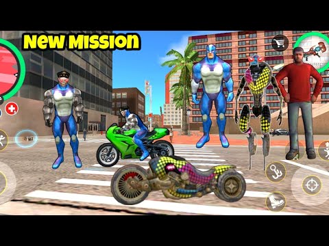 Bike Transformer Vs Evil Rope Hero New Mission | Rope Hero Vice Town | New Update | Gamer Blasty