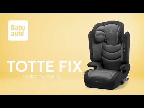 Seggiolino Auto Totte Fix I-size Black Embossed  100-150 Cm