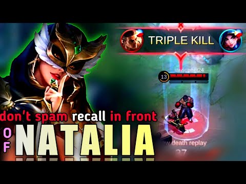 I SAID DON'T [ SPAM RECALL ] IN FRONT OF NATALIA  part 2 | NATALIA BEST ROTATION - MLBB.