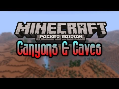 EPIC Minecraft PE Terrain Map Pack! Explore CANYONS & CAVES
