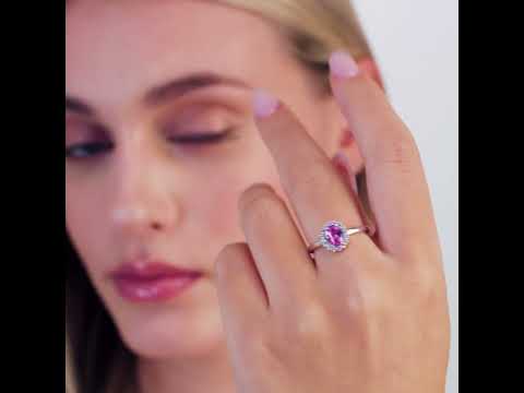 Kruhová single náušnice Fancy Vibrant Pink FVP83