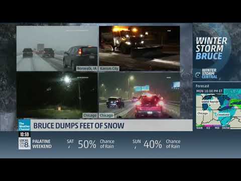 11/26/18 My Video Made The Weather Channel!  Chicago--Lake Michigan--Winter Storm Bruce