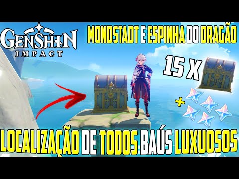FULL ROUTE OF ALL LUXURY MONDSTADT AND DRAGON SPINE BOXES(CHESTS) LOCATION -Genshin Impact