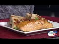 Fox Recipe Box Whiskey Glazed Salmon With Pea Potato Boxty