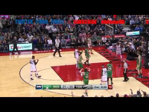 Kyle Lowey Nails the Circus Shot l Boston Celtics vs Toronto Raptors l March 28, 2016