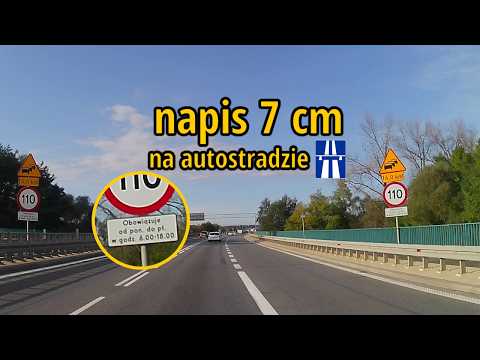 Zdaniem GDDKiA to było CZYTELNE. Małe, nieczytelne i rozwleczone tabliczki na A4 (obwodnica Krakowa)