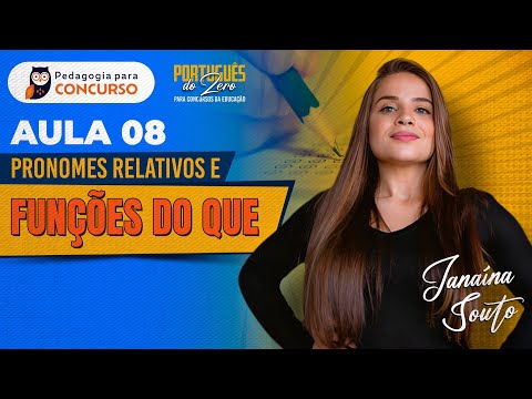 Pronomes Relativos e Funções do QUE | Português do Zero para Concursos da Educação