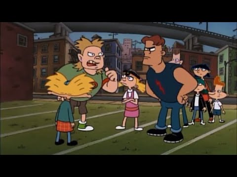 Hey Arnold! - Wolfgang & Ludwig punch Helga in the face