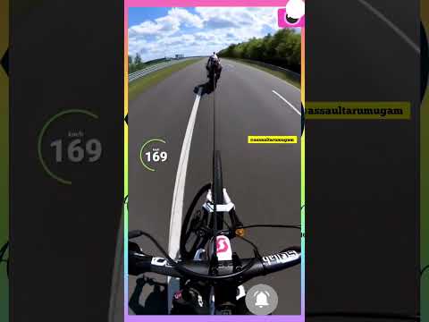 272 km/h on bicycle.