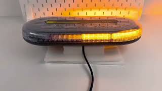 Mini LED rampa, oranžová, 60xLED, 12-24V, ECE R65, pevná montáž