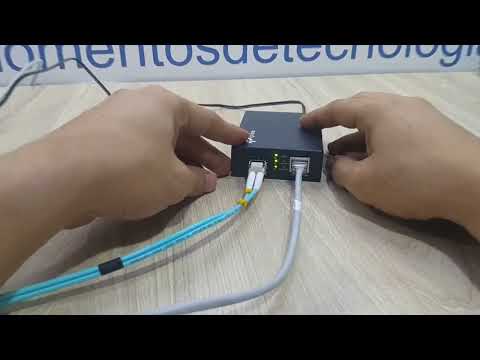 Tp-link media converter copper fiber #shorts