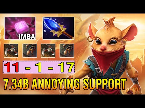 New Broken Build [Bounty Hunter] Phylactery + Aghs Scepter Super Imba And Annoying Dota2 7.34B