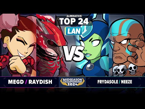 MegD & Raydish vs FryDasOle & Neeze - Elimination Top 24 - Midseason Championship 2024 - LAN 2v2