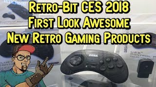Retro-Bit CES 2018 Sega Products, New Cartridges & More! First Look!