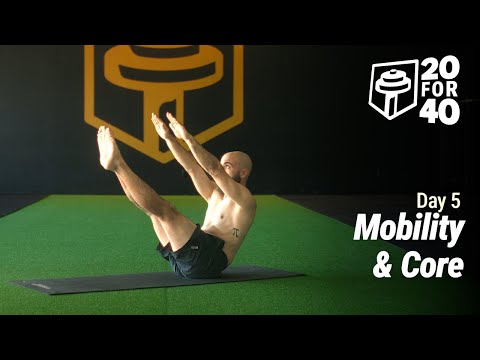 40 Day Bodyweight Fitness Challenge | No Talking, All Levels || Day 5 - Mobility & Core