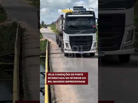 🚧 Ponte na RN-408 é interditada após risco estrutural no interior do RN
