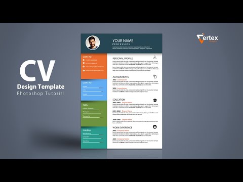 How to Creative Resume design Resume Design in Adobe Illustrator CC Vertex Graphic