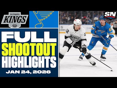 Los Angeles Kings at St. Louis Blues | FULL Shootout Highlights - January 24, 2026