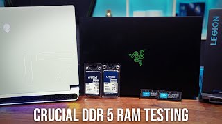 Crucial DDR 5 RAM Upgrade and Testing - 2x 32gb sticks CT32G48C40S5