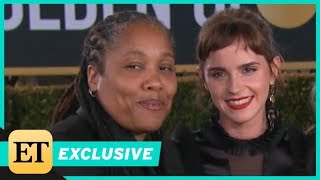 Emma Watson Brings Women's Activist Marai Larasi to 2018 Golden Globes (Exclusive)
