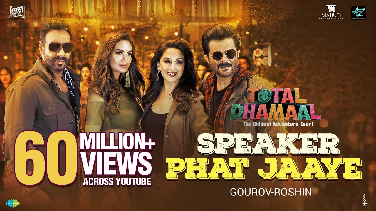 Speaker Phat Jaaye Lyrics  | Total Dhamaal | Ajay Devgn | Abuzar Akhtar | Gourov-Roshin