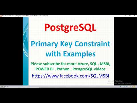 Postgresql Tutorials | Primary Key Constraints in Postgresql | postgresql primary key errors