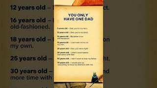 You Only Have One Dad 💔 Don’t Realize Until It’s Too Late