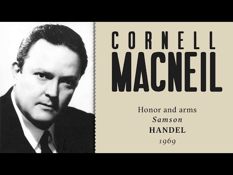 Can a dramatic baritone sing Handel? Cornell MacNeil in Samson: Honor and arms - 1969 #RARE
