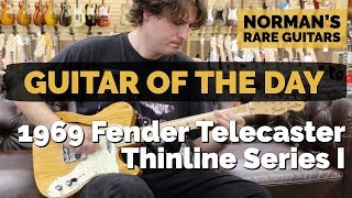 Video thumbnail for Guitar of the Day: 1969 Fender Telecaster Thinline Series I | Norman's Rare Guitars by Normans Rare Guitars