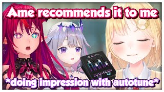 IRyS Talks About Ame Recommending GoXLR and Trying the Autotune Feature with Biboo