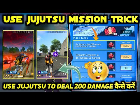 HOW TO COMPLETE USE JUJUTSU TO DEAL 200 DAMAGE IN BR-RANKED/CS-RANKED KAISE KARE  DAILY TASK MISSION