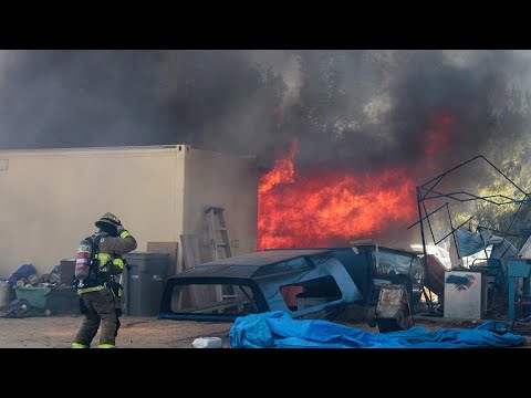 Lancaster Structure Fire: LACo.FD