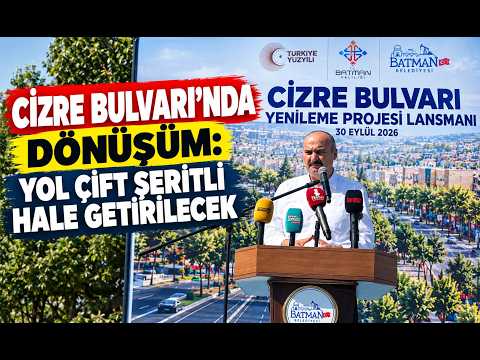 Cizre Bulvarı’nda Dönüşüm Yol Çift Şeritli Hale Getirilecek