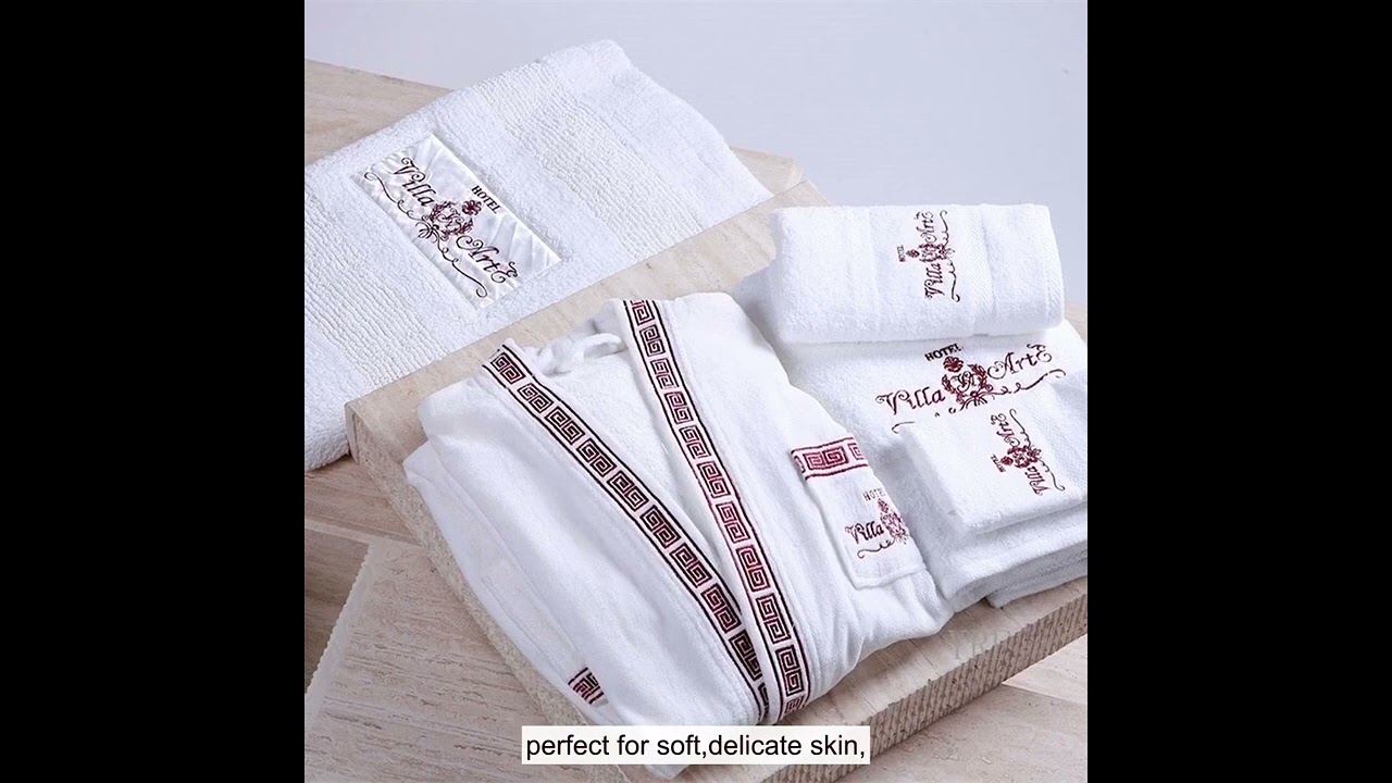 Szlafrok kąpielowy YRF, męski luksusowy szlafrok bawełniany frotte, szlafrok Robefemme, szlafrok z