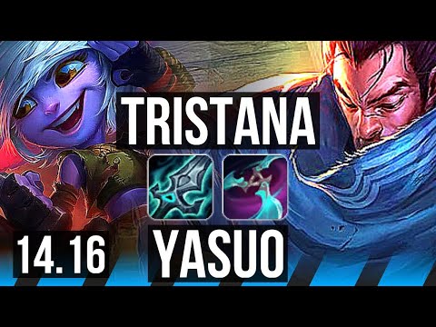 TRISTANA vs YASUO (MID) | 5/2/8 | EUW Master | 14.16