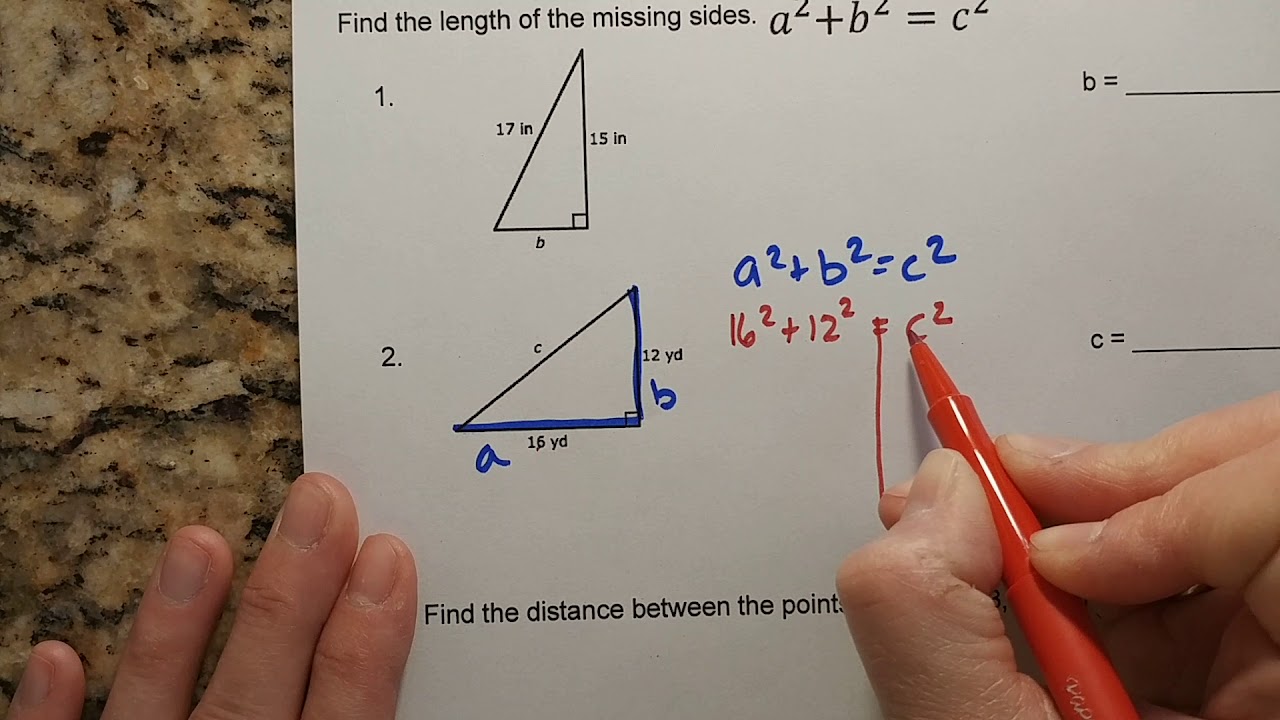Pythagorean Formative Assessment