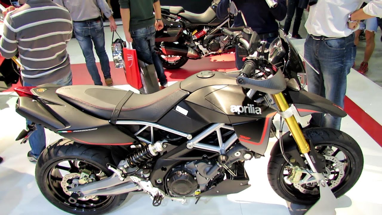 2014 Aprilia Dorsoduro 750 ABS Walkaround - 2013 EICMA Milan Motorcycle Exhibition