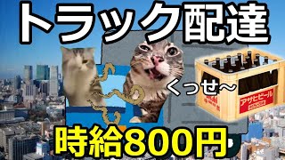 【猫ミーム】トラックドライバーの闇！！助手