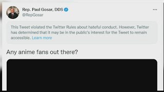 Rep. Gosar tweets violent anime video about killing Democrats