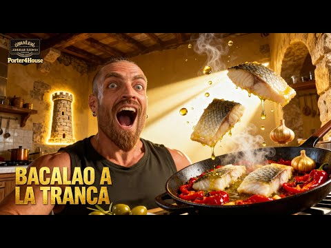 Bacalao a la Tranca Expréss 🐟🔥 | Receta fácil con patatitas crujientes